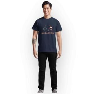 Realtree USA Classic T-Shirt, Navy with Patriotic Logo, Size XL 1217XL